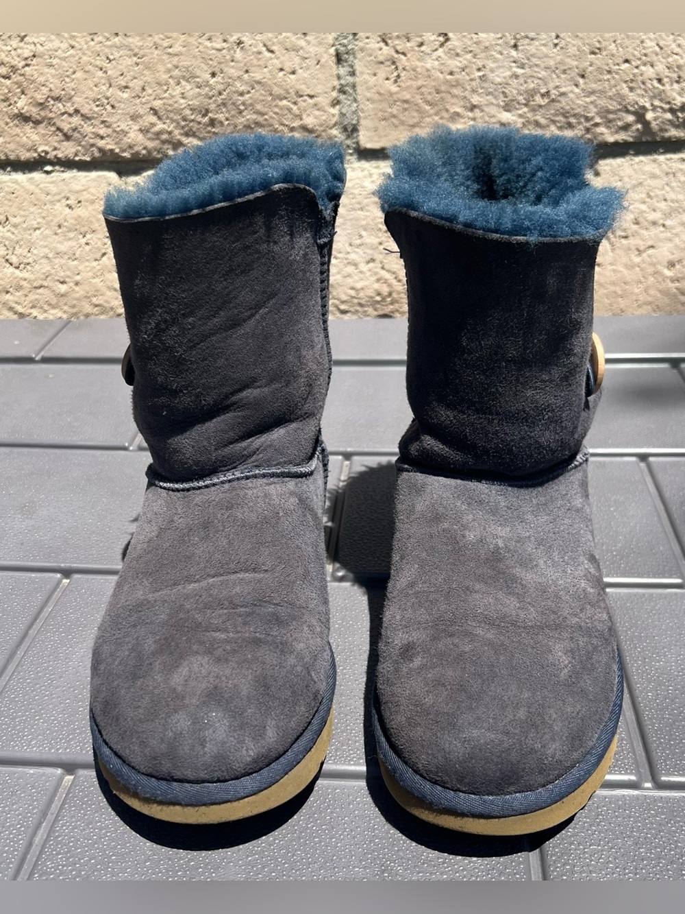 UGG Bailey Button II Women’s Boots In Navy.